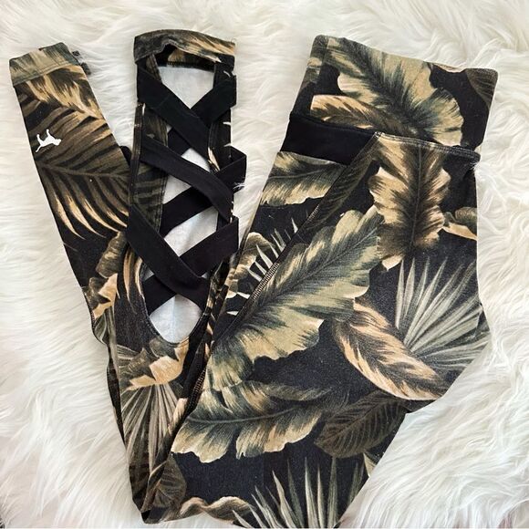 ɢᴜᴄ ᴠꜱ ᴘɪɴᴋ ʙᴏᴛᴀɴɪᴄᴀʟ/ᴛʀᴏᴘɪᴄ ᴘʀɪɴᴛ ꜱᴘᴏʀᴛ ᴄᴏᴛᴛᴏɴ ʟᴇɢɢɪɴɢꜱ - Picture 9 of 17